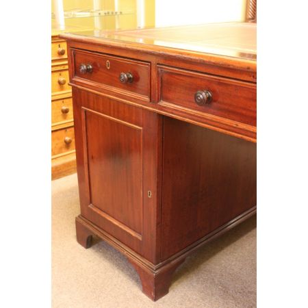 Viktorianischer Mahagoni Schreibtisch antik englisch ca 1850