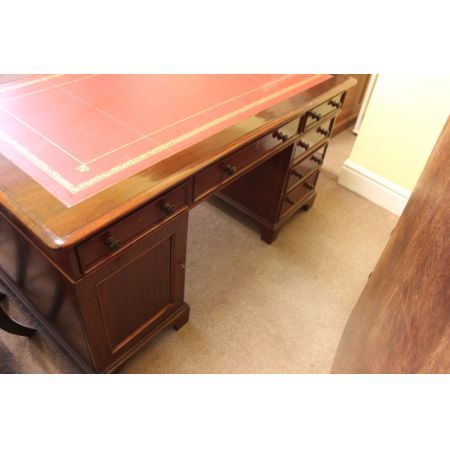 Viktorianischer Mahagoni Schreibtisch antik englisch ca 1850