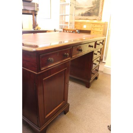 Viktorianischer Mahagoni Schreibtisch antik englisch ca 1850