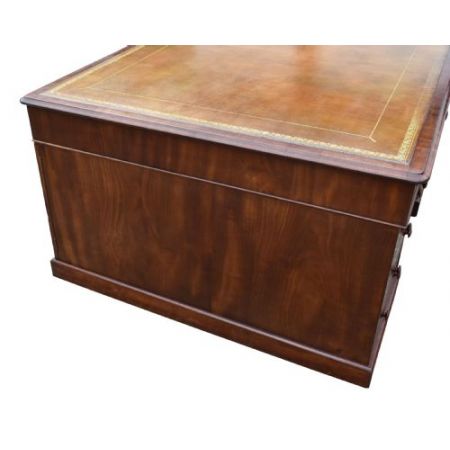 Antiker viktorianischer Mahagoni Schreibtisch ca 1880