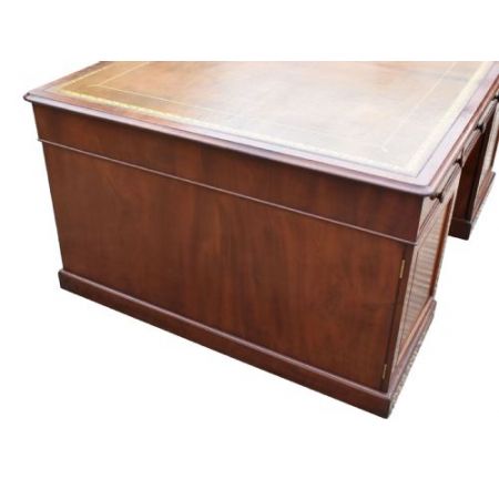 Antiker viktorianischer Mahagoni Schreibtisch ca 1880