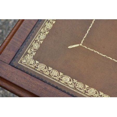 Antiker viktorianischer Mahagoni Schreibtisch ca 1880