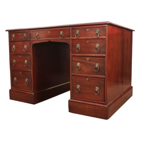 Antiker Regency Schreibtisch Mahagoni englisch ca 1800