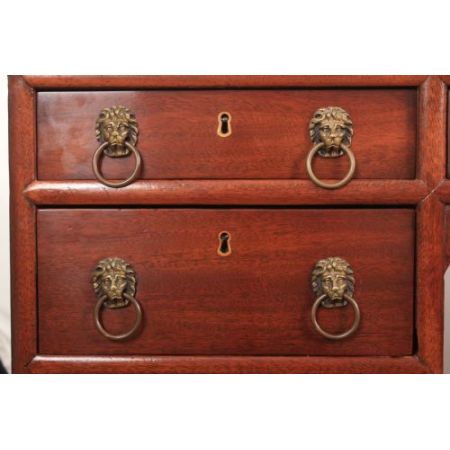 Antiker Regency Schreibtisch Mahagoni englisch ca 1800