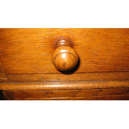 Antiker viktorianischer Eichen Schreibtisch englisch ca 1880