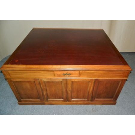 Antiker britischer Mahagoni Schreibtisch Partner Schreibtisch ca 1880