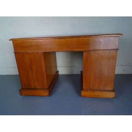 Viktorianischer Eichen Schreibtisch britisch antik ca 1870