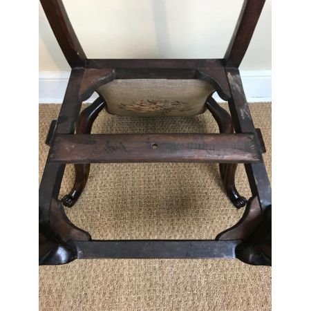 Edwardianischer antiker Mahagoni Stuhl britisch ca 1910