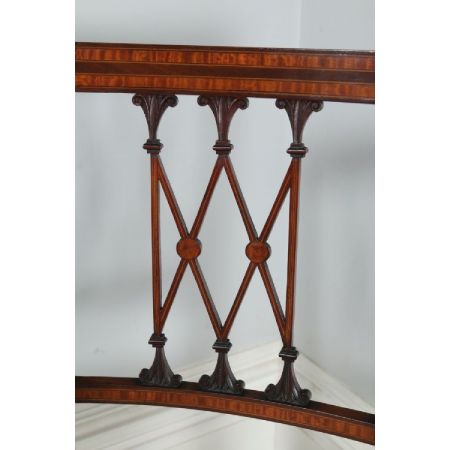 Edwardianische antike Mahagoni Stühle neoklassisch britisch circa 1900