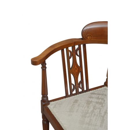 Edwardianischer antiker Mahagoni Stuhl britisch ca 1900