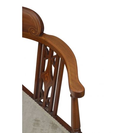 Edwardianischer antiker Mahagoni Stuhl britisch ca 1900