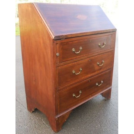 Edwardianischer antiker Mahagoni Sekretär englisch ca 1900