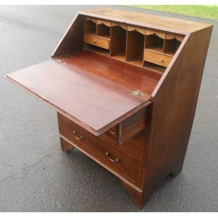 Edwardianischer antiker Mahagoni Sekretär englisch ca 1900