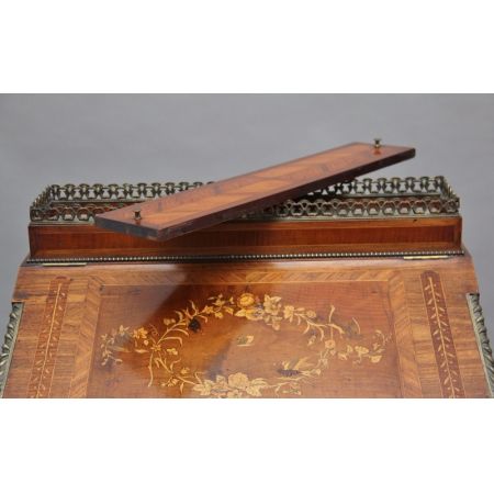 Antiker französischer Kingwood Sekretär Partners Desk ca 1870