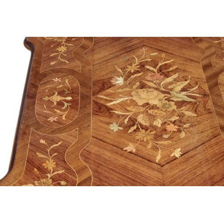 Antiker britischer Nussbaum Schreibtisch ca 1900