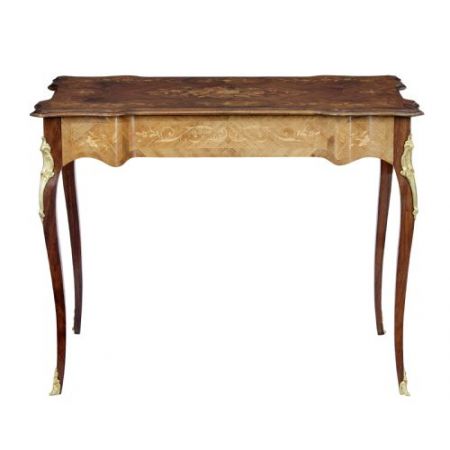 Antiker britischer Nussbaum Schreibtisch ca 1900