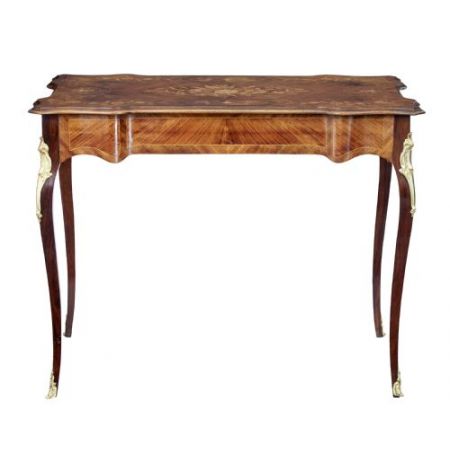 Antiker britischer Nussbaum Schreibtisch ca 1900