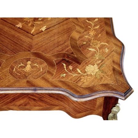 Antiker britischer Nussbaum Schreibtisch ca 1900