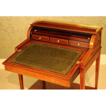 Viktorianischer antiker Mahagoni Sekretär englisch ca 1890