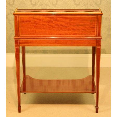 Viktorianischer antiker Mahagoni Sekretär englisch ca 1890