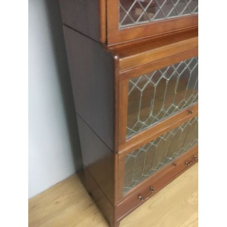 Britischer antiker Mahagoni Bücherschrank Globe Wernicke ca 1920