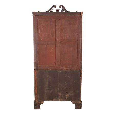 Georgianischer antiker Mahagoni Bureau Bookcase Aufsatzsekretär ca 1770