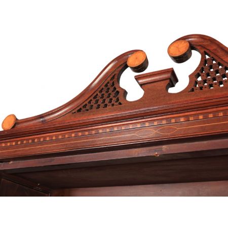 Georgianischer antiker Mahagoni Bureau Bookcase Aufsatzsekretär ca 1770