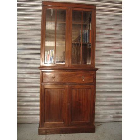 Antiker britischer Mahagoni Bücherschrank ca 1920