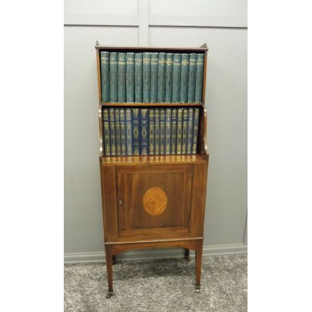 Edwardianisches antikes Bücherregal britisch ca 1890