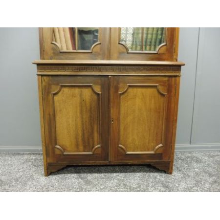 Edwardianischer britischer Mahagoni Bücherschrank antik ca 1910