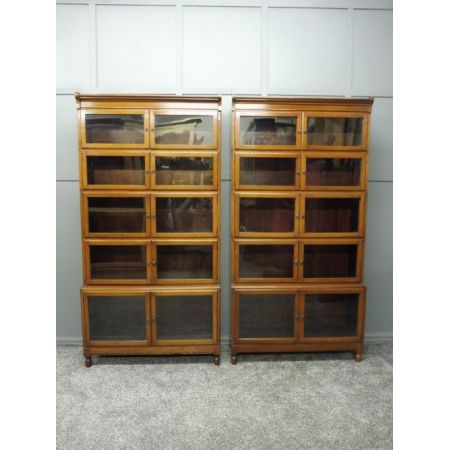 Antike britische Mahagoni Bücherregale edwardianisch ca 1890