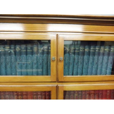 Antike britische Mahagoni Bücherregale edwardianisch ca 1890