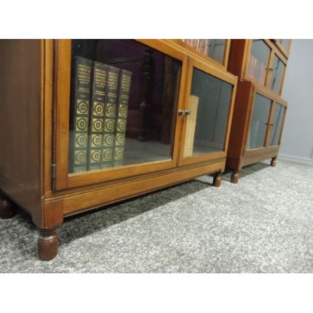 Antike britische Mahagoni Bücherregale edwardianisch ca 1890