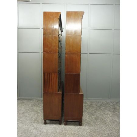 Antike britische Mahagoni Bücherregale edwardianisch ca 1890