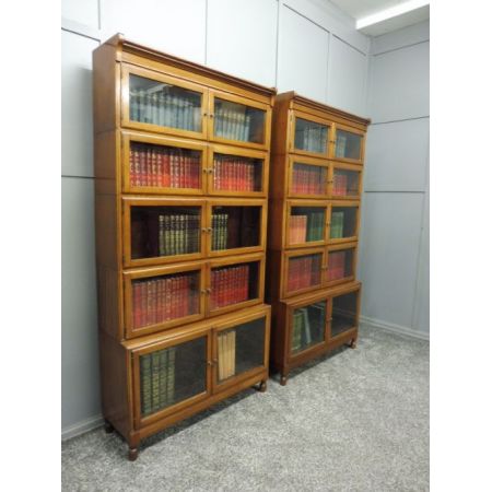 Antike britische Mahagoni Bücherregale edwardianisch ca 1890