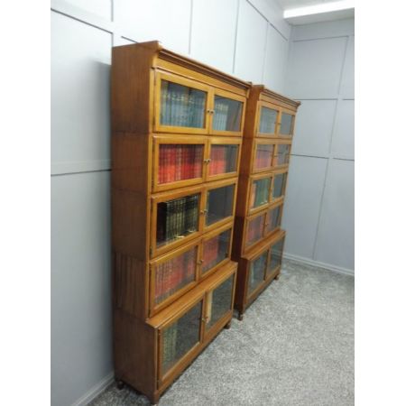 Antike britische Mahagoni Bücherregale edwardianisch ca 1890