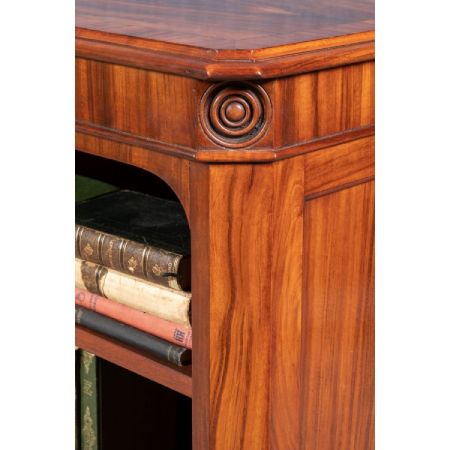 Antiker britischer Breakfront Bücherschrank Massivholz ca 1850