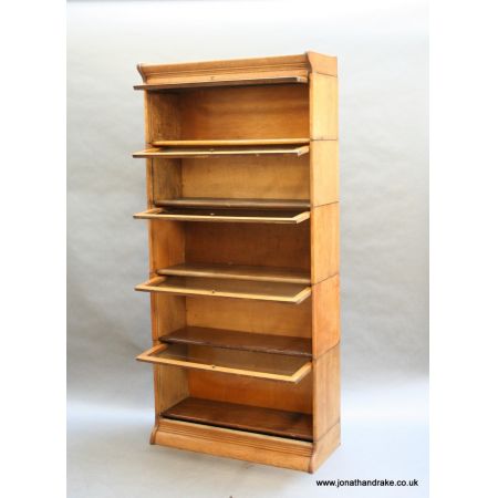 Antiker Globe Wernicke Bücherschrank Eiche britisch ca 1910