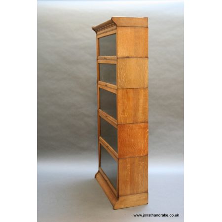 Antiker Globe Wernicke Bücherschrank Eiche britisch ca 1910