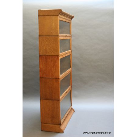 Antiker Globe Wernicke Bücherschrank Eiche britisch ca 1910