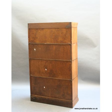 Antiker britischer Globe Wernicke Bücherschrank Eiche ca 1920