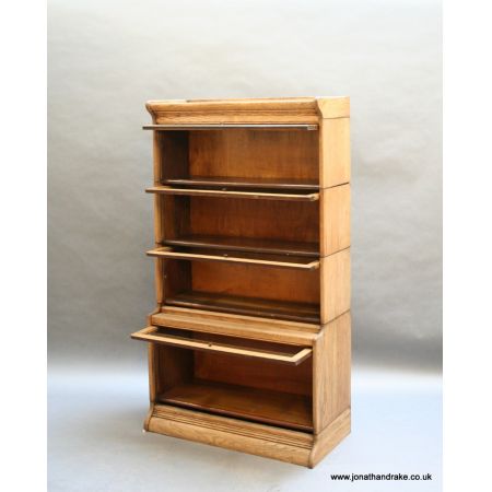 Antikes britisches Globe Wernicke Bücherregal Eiche ca 1920