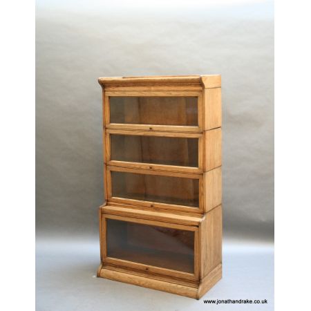 Antikes britisches Globe Wernicke Bücherregal Eiche ca 1920