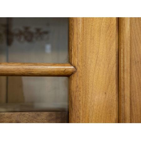 Antiker britischer Nussbaum Bücherschrank ca 1850