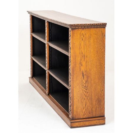 Viktorianischer antiker Eichen Bücherschrank englisch ca 1860