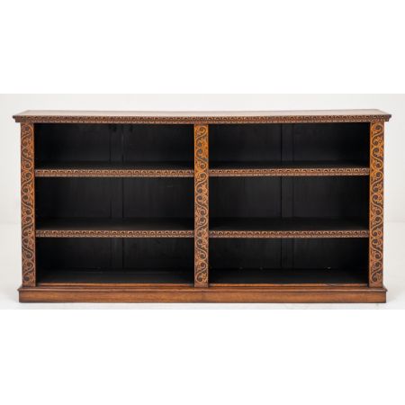 Viktorianischer antiker Eichen Bücherschrank englisch ca 1860