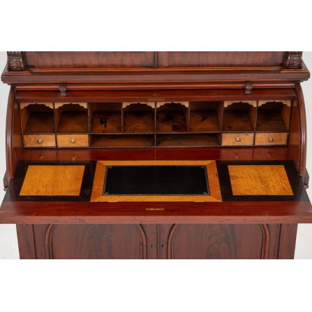 Viktorianischer antiker Mahagoni Bücherschrank englisch ca 1860