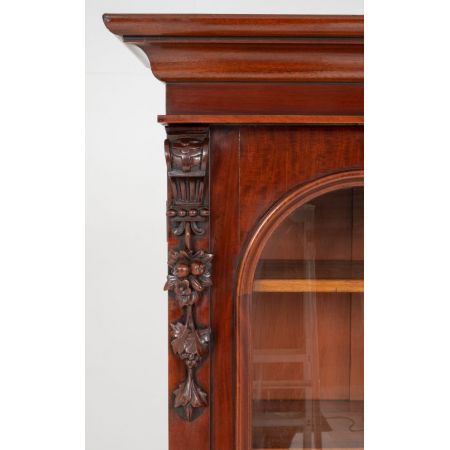 Viktorianischer antiker Mahagoni Bücherschrank englisch ca 1860