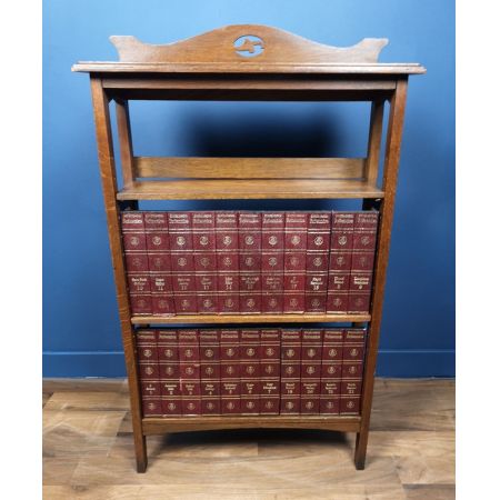 Antiker Arts & Crafts Bücherschrank Eiche englisch ca 1900