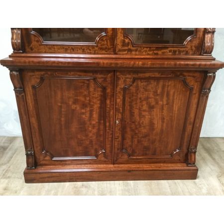 Antiker viktorianischer Mahagoni Bücherschrank britisch ca 1850